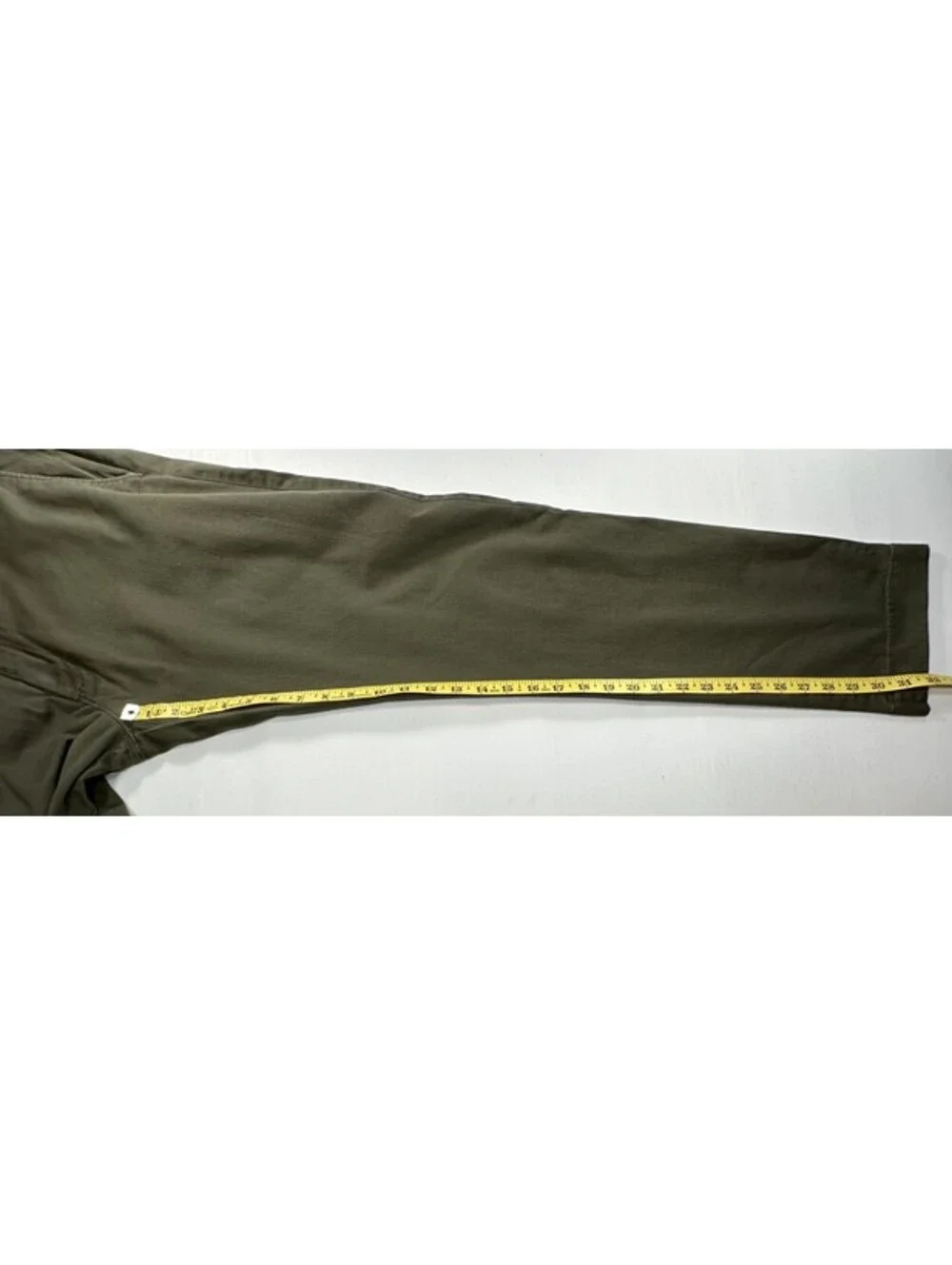 J Crew Flex Slim Fit Flat Front Chinos Green Mens 35/32